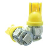 Lâmpada Led T10 12v 5smd5050 Amarela Par