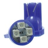 Lâmpada Led T10 12v 4smd1210 Azul Par
