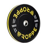 Anilha Olimpica Preto e Branco 15kg - Roppe