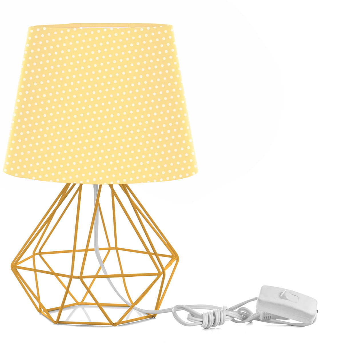 MP27939126_Abajur-Diamante-Dome-Amarelo-bolinha-Com-Aramado-Amarelo_1_Zoom