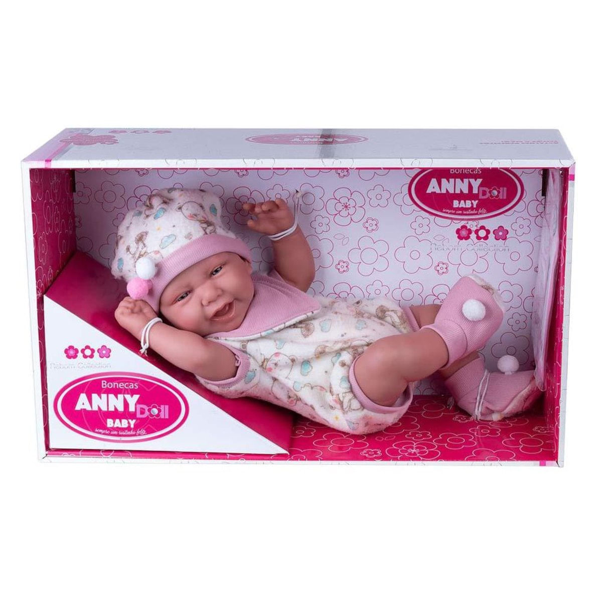 Bebê Reborn Boneca Anny Doll Baby Macacão Babador Cotiplás com o Melhor  Preço é no Zoom