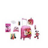 Mochila Escolar Minnie Mouse com 9 itens inclusos