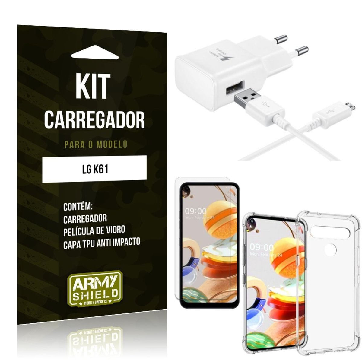 MP28049125_Kit-Carregador-LG-K61-Tipo-C---Capa-Antishock---Pelicula-de-Vidro---ArmyShield_1_Zoom