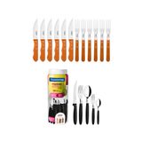 Kit - Jogo de Churrasco Inox 12 Peças Dynamic + 1 Faqueiro 30pç - Tramontina