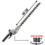 Aparador Articulável Para Cerca Viva Kawashima Kw Ae18 Compatível Com Roçadeira Eixo 7x7 E Haste 25mm Ideal Para Canteiros E Arbustos