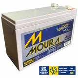 Bateria Estacionária Moura Recarregável Com Saída De 12v 7ah Ideal Para Motores Estacionários Com Partida Elétrica