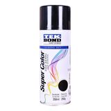 Tinta Spray Preto Brilhante TekBond Super Color 350 Ml