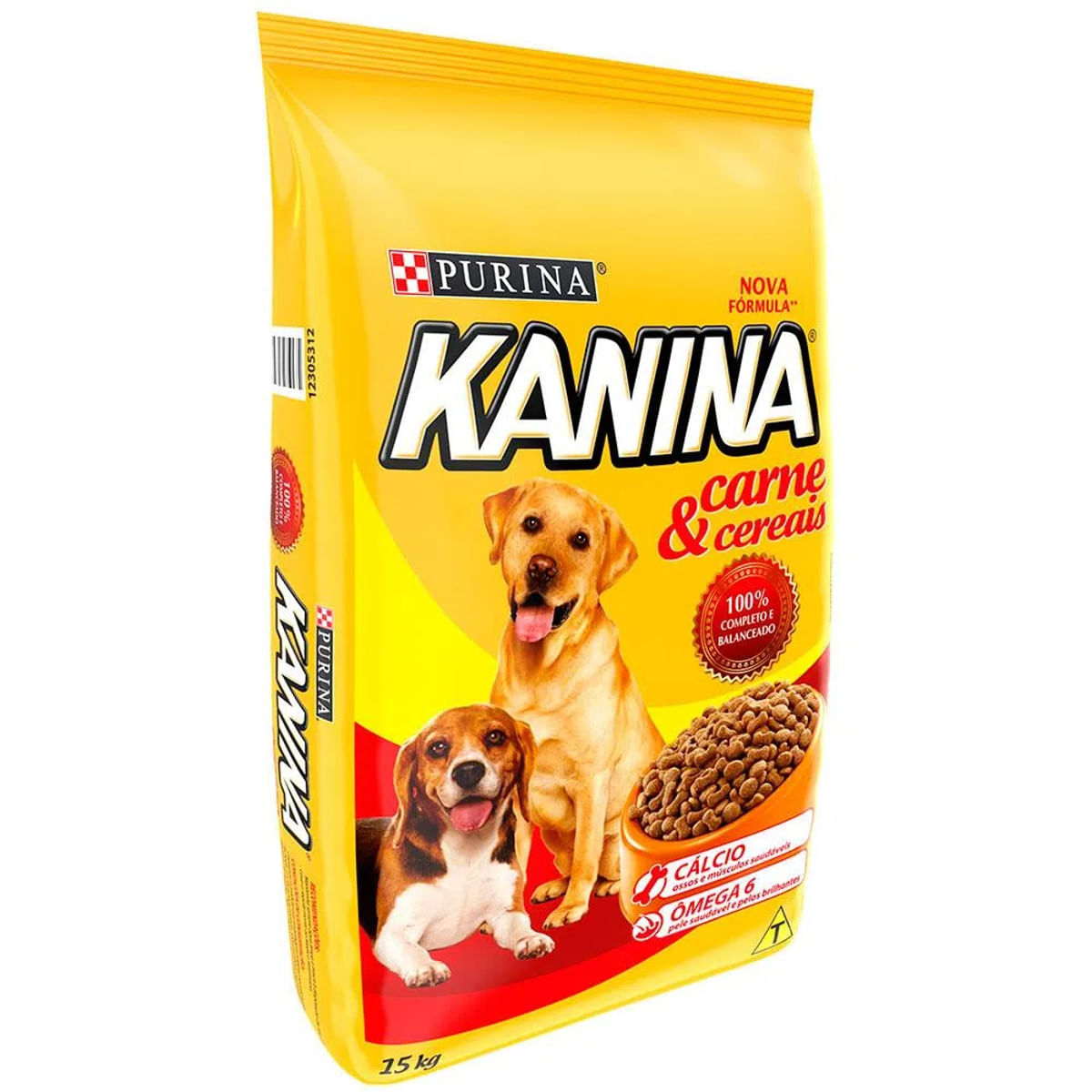 Ração para Cachorro Adulto Purina Kanina Carne e Cereais 15 Kg