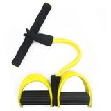 Elastico Extensor 4 tubos Academia Casa abdominal cordas Pilates Tonificação exercicio Intensidade