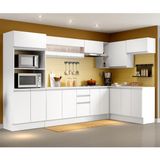 Cozinha Completa 100% Mdf Madesa Smart Modulada De Canto