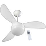 Ventilador De Teto 3 Pás 127v Com Controle Fenix Branco