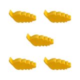 5 Meeples Trigos de madeira 20x6x6mm Amarelo Acessório de Jogo Ludens Spirit