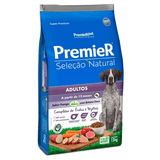 Ração Cães Premier Adulto Seleção Natural 12kg Frango Batata