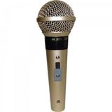 Microfone Profissional Com Fio Cardioide Sm58 P4 Champanhe