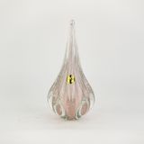 Gota de Murano Labone - Rosa Bebê / Cristal Rosa Jade 25cm