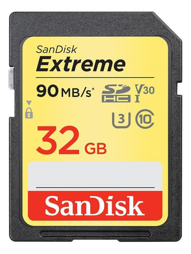 Cartão De Memória Sandisk Sdsdxve-032g-gncin  Extreme 32gb