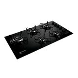 Cooktop Brastemp Ative! Touch Timer Quadrichama 5 Bocas Bivolt BDT85AEUNA