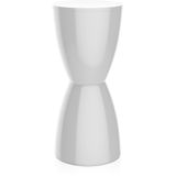 Banqueta Bery em 2 Taças Grandes de Polipropileno com Porta Treco - I'm In Home - Branco