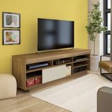 Rack Treviso para TV de até 55 Polegadas Artely PinhoOffWhite