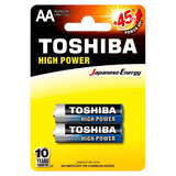 Pilha Alcalina Toshiba Aa 1.5v Lr6gcp X2 Unidades Japanese Energy