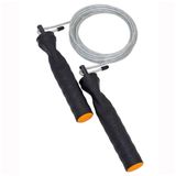 Corda de Pular de Aço Crossfit com Rolamento Vollo VP1045 - preto/cinza