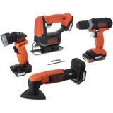 Ferramentas à Bateria Kit 4 em 1 GOPAK 12V BDCK502C1 BIVOLT BLACK & DECKER