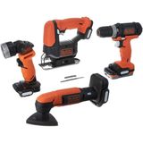 Ferramentas à Bateria Kit 4 em 1 GOPAK 12V BDCK502C1 BIVOLT BLACK & DECKER