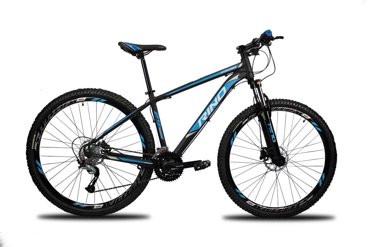 Bicicleta Rino Atacama T21 Aro 29 Susp. Dianteira 24 Marchas - Azul/preto