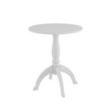 Mesa de Apoio Quarto Infantil em MDF Bili Peroba Branco Brilho