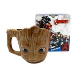 Caneca Porcelana 3D Baby Groot  350 ml
