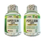 Super Slim 60 Caps + Psyllium 60 Caps 500mg - 2 Potes