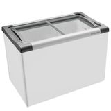 Freezer Horizontal Congelados Tampa Vidro 318L NF40 Metalfrio 127V