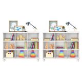 Kit 2 Nichos Organizadores com Rodízios Branco - Qmovi