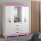 MV19205521_Guarda-Roupa-Solteiro-4-Portas-3-Gavetas-NT5015-Notavel-Moveis-Branco-NewRosa_1_Zoom