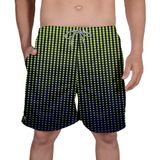 Short Praia Bermuda Tactel Estampado Degrade Verde Cor:verde,tamanho:gg