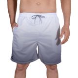 Short Praia Bermuda Tactel Estampado Degrade Cinza Cor:cinza,tamanho:m