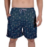 Short Praia Bermuda Masculina Egípcio Azul Cor:azul,tamanho:m