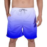 Short Praia Bermuda Tactel Estampado Degrade Azul Cor:azul,tamanho:gg