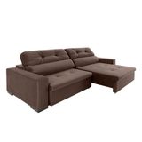 Sofa Malaga Assento 0,85 L: 214 x A: 107 x P: 125 g Marrom 9210g Estofama