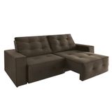 Sofa Ascoli Assento 1,05 L: 254 x A: 107 x P: 115 k Marrom 8112k Estofama