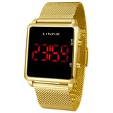 Relogio Lince Feminino Mdg4596l Pxkx Digital Dourado Quadrado