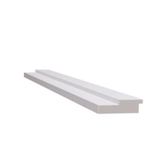 Ripado Poliestireno Branco 280cmx55mmx16mm Santa Luzia (02un)