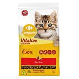 Ração para Gato Filhote Carrefour Companino Carne 1Kg