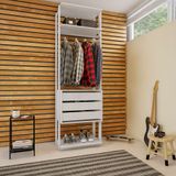 Guarda-roupa Modulado Columbia 3 Gv Branco