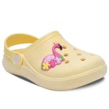 Sandalia Babuche Infantil Menina Flamingo Leve E Macio 12.33 Cor:amarelo,tamanho:29/30