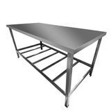 Mesa De Manipulação Inox Slim Cefaz 190x55cm Msis-21