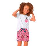 Pijama Feminino Infantil Malwee Liberta Mãe E Filha Manga Curta - 10