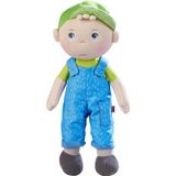 Haba Snug Up Til - 10" Soft Boy Doll Com Cabelos Loiros, Rosto Bordado E Macacão Azul Removível (máquina Lavável) Por Idades De 18 Meses +