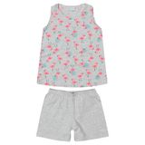 Pijama Feminino Regata Com Flamingos Malwee Mãe E Filha (mãe) - M