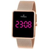 Relógio Champion Unissex Digital Led Lilas Ch40080H Rose